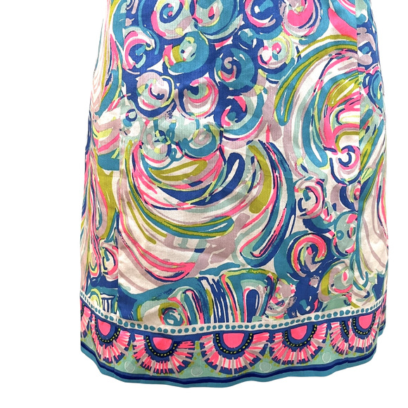 Lilly Pulitzer Dress Womens 4 Gabby Sleeveless Sheath Embroidered Trim - Picture 6 of 9